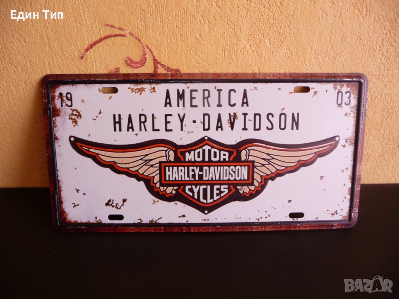 Метална табела America Harley Davidson Харлей Дейвидсън мотоциклети, снимка 1