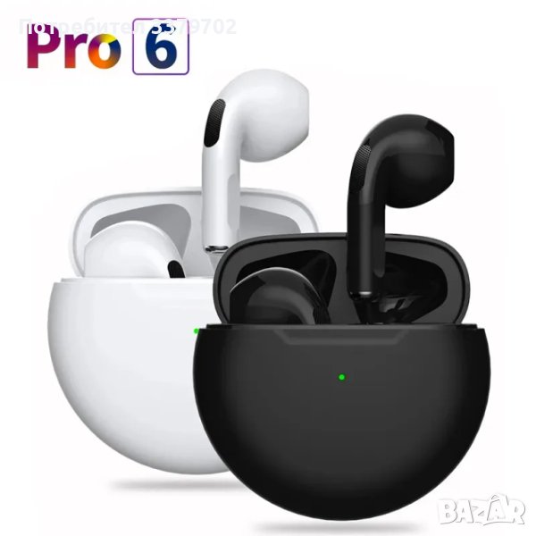 Безжични слушалки TWS PRO 6 с bluetooth, съвместими с IOS/Android, снимка 1