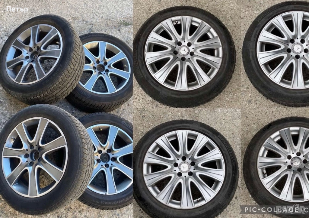 MERCEDES Оригинални джанти и зимни гуми 245/50/18 МЕРЦЕДЕС, снимка 1