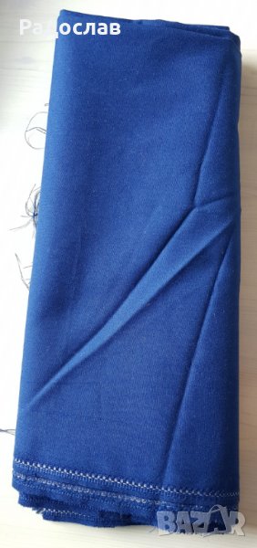 Плат за костюм сако панталон пола син тънък летен, снимка 1