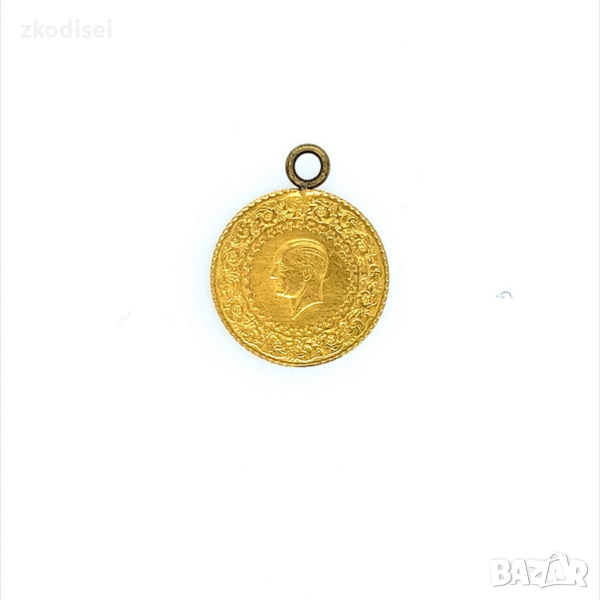 Златна монета 1,85гр. 22кр. проба:916 модел:22892-6, снимка 1
