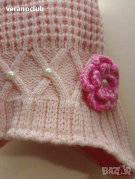Шапка за момиче Зимна Розова Светла, снимка 1