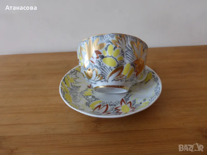 Порцеланова чаша за чай кафе сет ЛФЗ , снимка 1