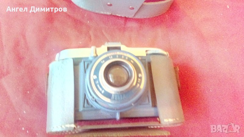 Bilora Bella Германия фотоапарат с калъф естествена кожа , снимка 1