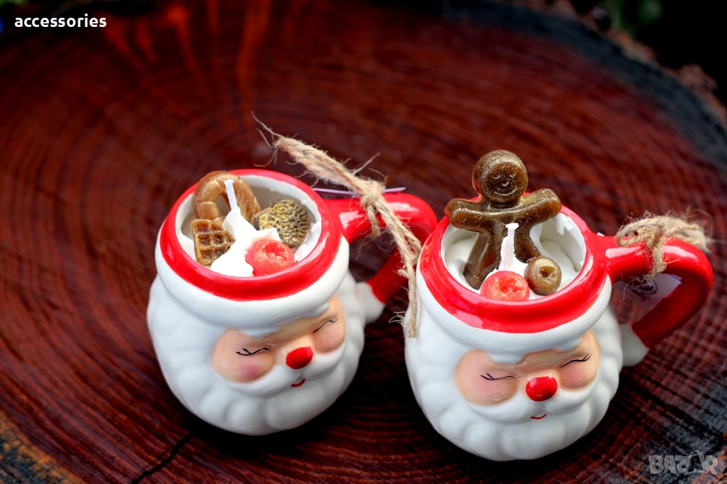 Ръчно изработени ароматни коледни свещи, снимка 1