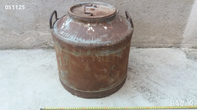 масивен голям метален гюм за мляко и др. 40 литра, снимка 1