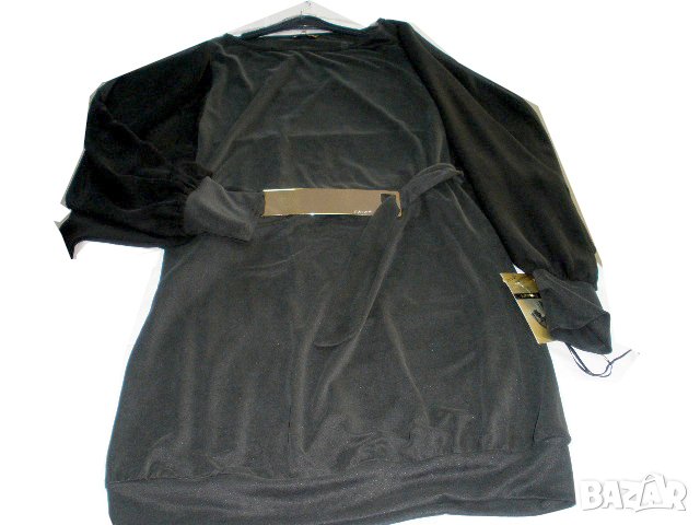 Рокля стилна черна за по пълни дами , снимка 1