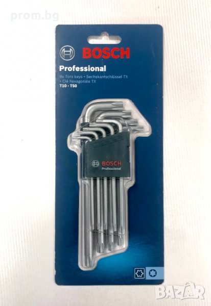 Bosch Professional Torx ключове, еврейска звезда лимбуси, шестостен, снимка 1