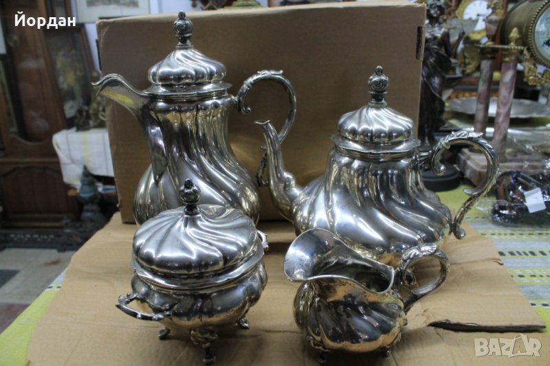 Сребърен немски сервиз 19век, снимка 1