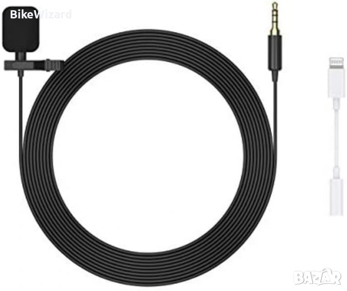 Микрофон Lavalier Mirfak MC1P, Lightning / USB-C / 3.5mm, 3m НОВО, снимка 1