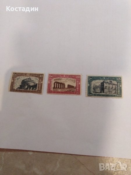 Пощенска марка 3бр - Италия - 40 цента, 60 цента и 1,25 лири, снимка 1
