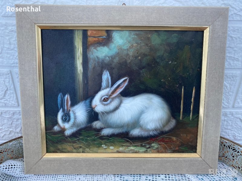 Картина масло върху платно в рамка, подписана от автор Ивета Атанасова, снимка 1