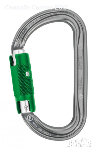 Асиметричният алуминиев карабинер PETZL Am'D PIN-LOCK , снимка 1