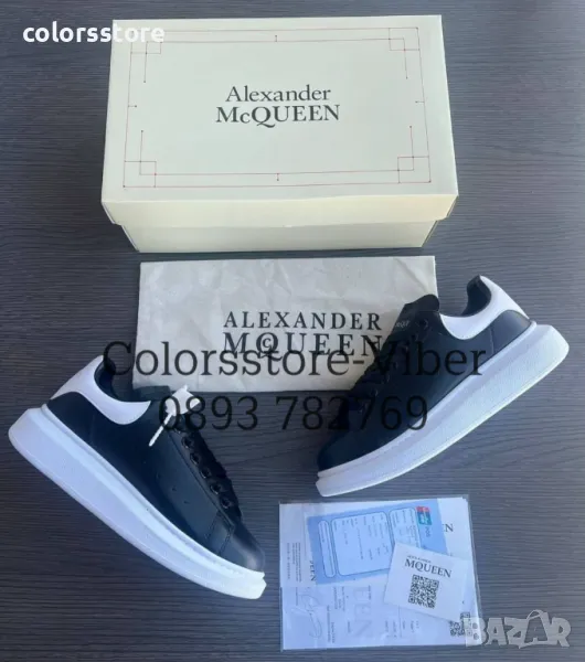 Мъжки черни кецове Alexander McQueen-BR336, снимка 1