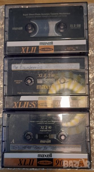 Лот от 3 бр хромни касети Maxell XLIIS 90 XLII 90 , снимка 1