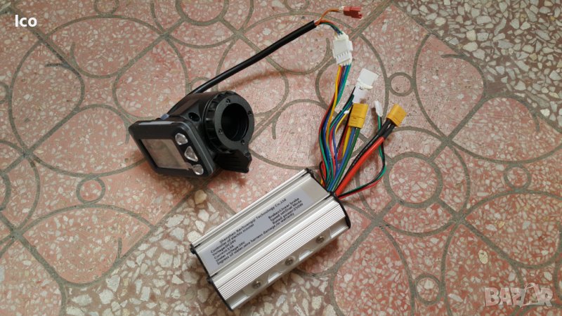 Комплект контролер с дисплей и газ 24v 250w за тротинетка, снимка 1