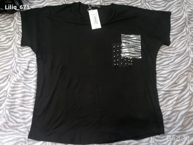 тениска с декорация , снимка 1