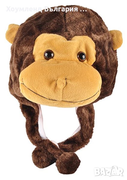 Плюшена шапка маймунка, снимка 1