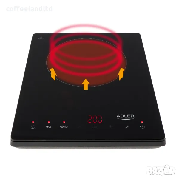 Индукционен котлон 2000W LCD - AD6513, снимка 1