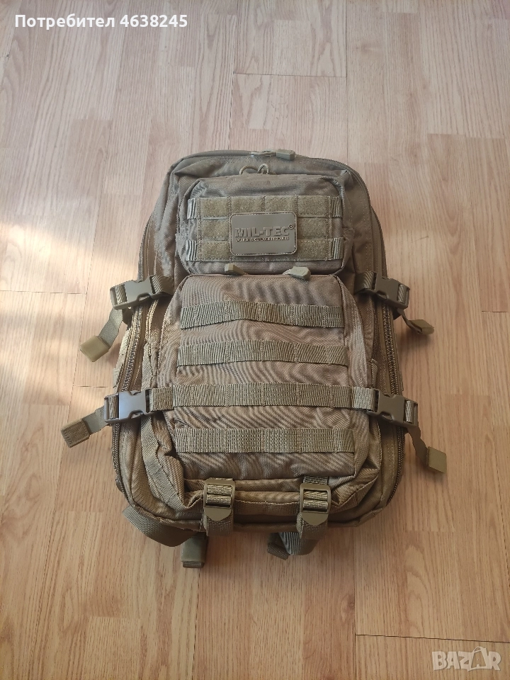 тактическа раница + дъждобран , снимка 1