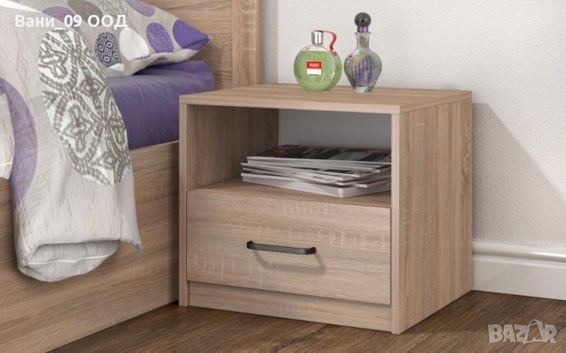 Компактно нощно шкафче в 2 цвята, снимка 1