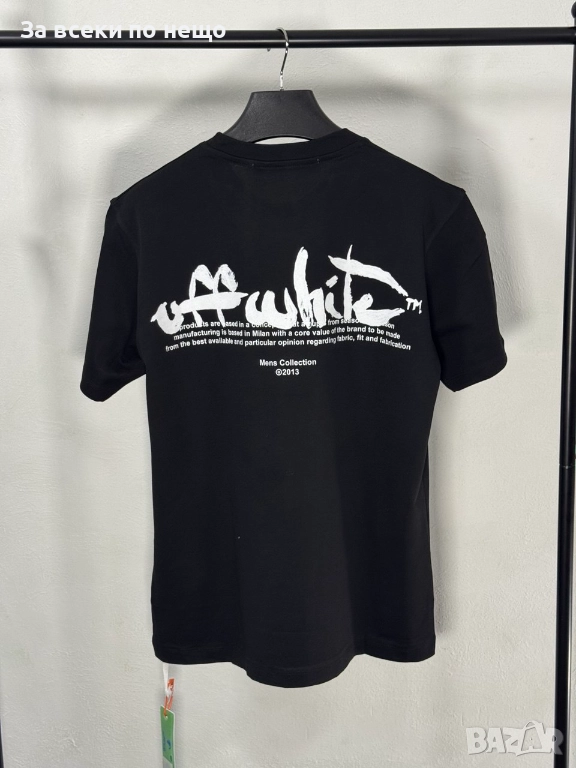 Off-White Мъжка Черна Тениска👕Мъжка Блуза С Къс Ръкав В Черен Цвят Код V.B.21, снимка 1
