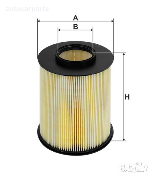 Въздушен филтър WIX за Форд Фокус, С-Мах, Куга, Транзит, Мазда 3 и 5, Волво S40, C30, C70, V40 и V50, снимка 1