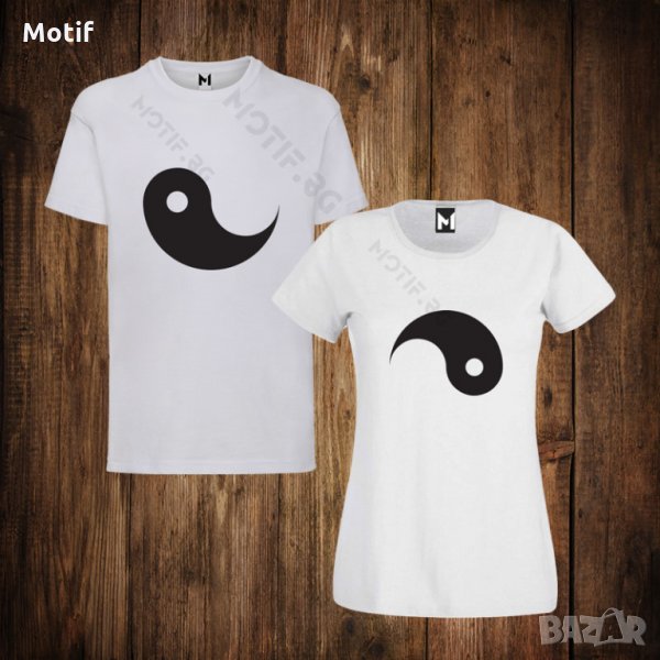 Тениски с щампа за Свети Валентин - дамска тениска + мъжка тениска , снимка 1