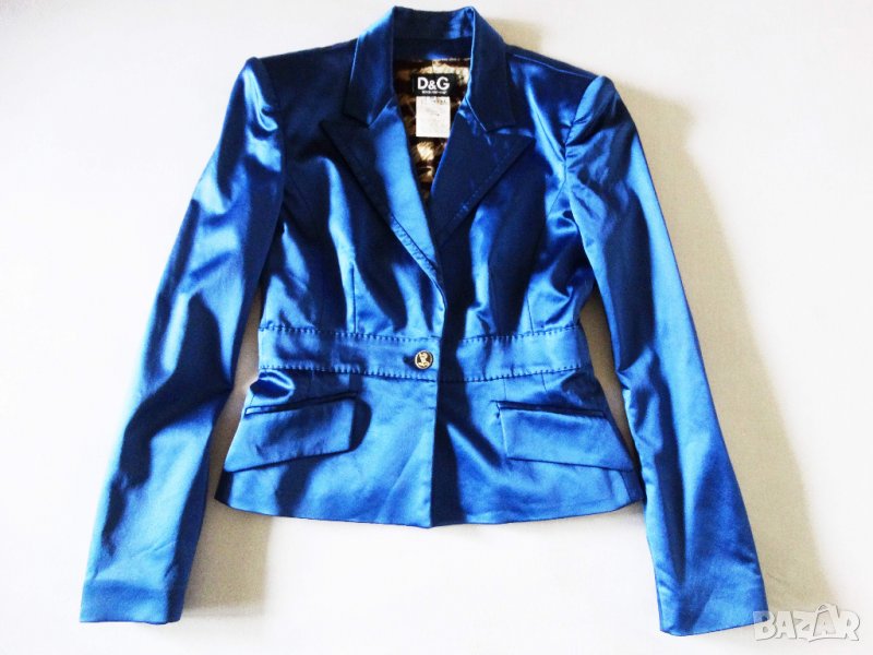 DOLCE & GABBANA D&G Italy Electric Blue Дамско Сако IT 30/ 44, снимка 1