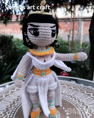 Клеопатра / Плетена кукла , снимка 3 - Кукли - 50731033