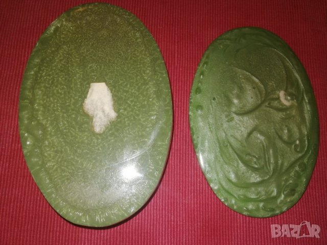 Кутия за бижута от зелен каталин СССР. , снимка 10 - Антикварни и старинни предмети - 32813754