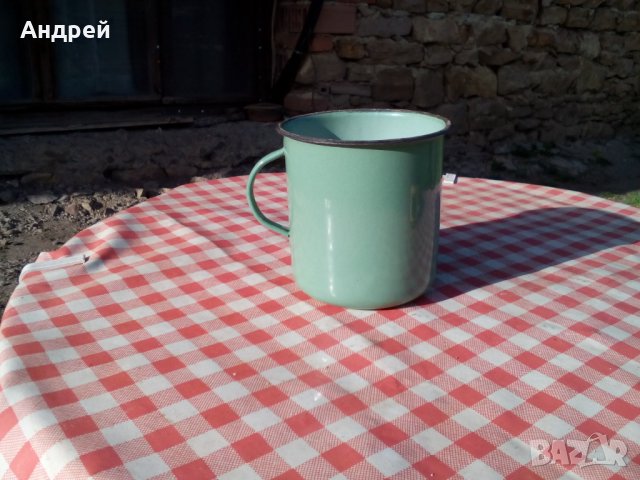 Старо емайлирано канче,чаша #7