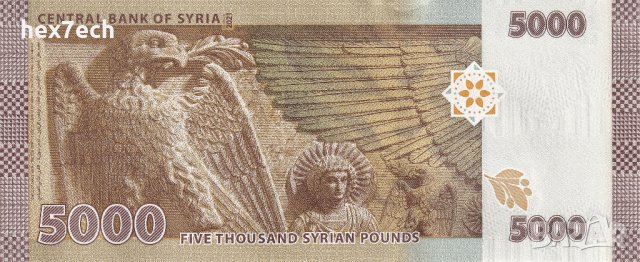 ❤️ ⭐ Сирия 2021 5000 паунда UNC нова ⭐ ❤️, снимка 3 - Нумизматика и бонистика - 43258339