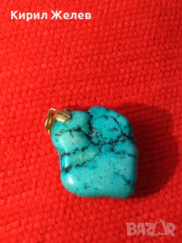 СТАРА ВИСУЛКА РЕТРО МЕДАЛЬОН от НАТУРАЛЕН ТЮРКОАЗ 60431, снимка 8 - Антикварни и старинни предмети - 35596708