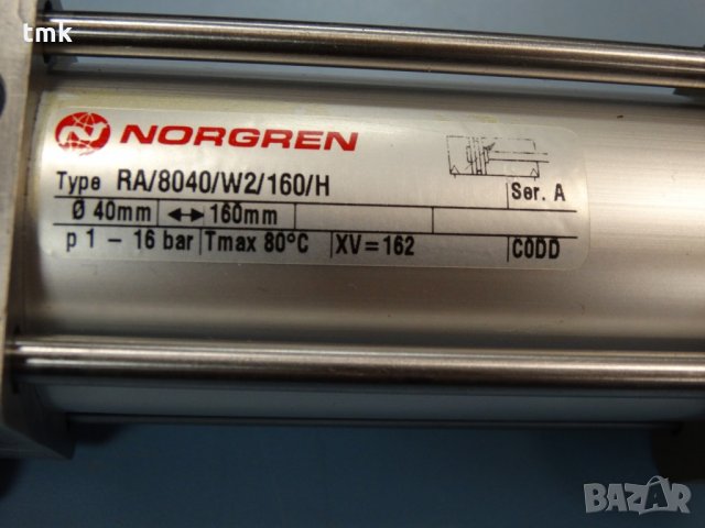 Пневматичен цилиндър Norgren RA/8040/W2/160/H, снимка 5 - Хидравлични и пневматични чукове - 28448554