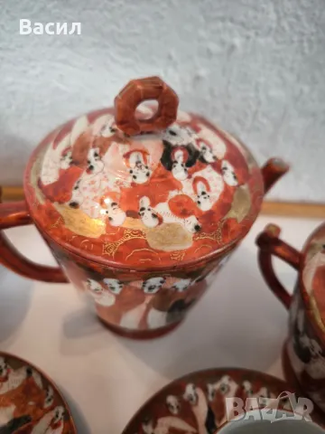 порцеланов сервиз за чай Кутани Япония, снимка 5 - Сервизи - 50409281