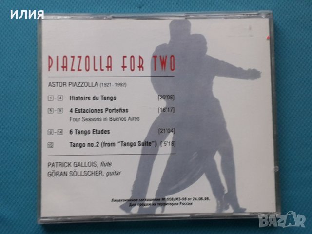 Patrick Gallois,Göran Söllscher – 1996 - Piazzolla For Two-Tangos For Flute & Guitar, снимка 4 - CD дискове - 43014439