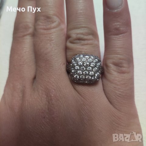 Сребърен пръстен (184), снимка 9 - Пръстени - 43051606