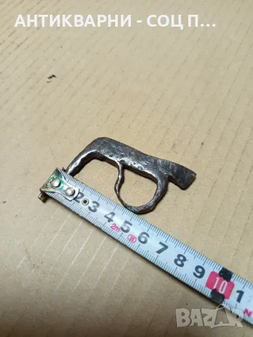 Соц Стар Ръчно Кован Чакмак За Палене На Огън., снимка 8 - Антикварни и старинни предмети - 49945902