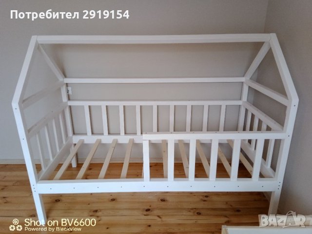 Детско легло тип къщичка, снимка 4 - Бебешки легла и матраци - 37107696