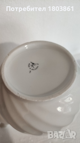 Голяма порцеланова кана на Китка, снимка 3 - Аксесоари за кухня - 44929222