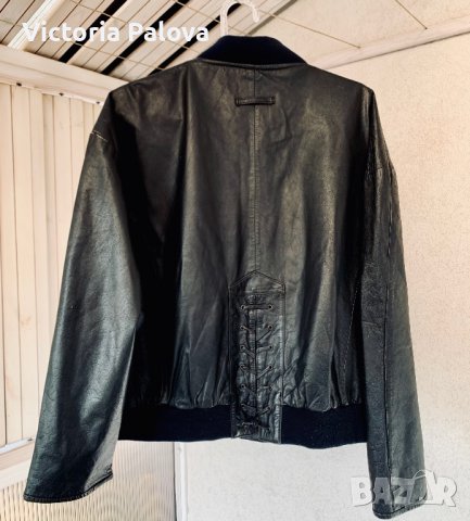 Кожен бомбър CONCEPTS овърсайз, снимка 8 - Якета - 38612754