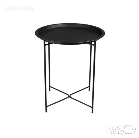 Помощна масичка, За тераса или градина, Метал, Черна , снимка 2 - Маси - 51997838