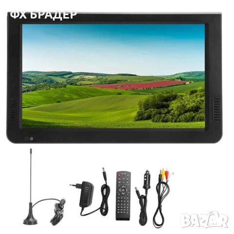 ПРОМОЦИЯ! DC/AC Портативен ултра тънък телевизор 10 инча TFT-LED с цифров тунер DVB-T/T2, снимка 9 - Телевизори - 53509055