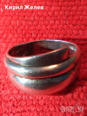 СТАР СТИЛЕН СРЕБЪРЕН ПРЪСТЕН СРЕБРО 925 РЪЧНА МАЙСТОРСКА РЕТРО АРТ ИЗРАБОТКА 36419, снимка 15 - Пръстени - 39460664