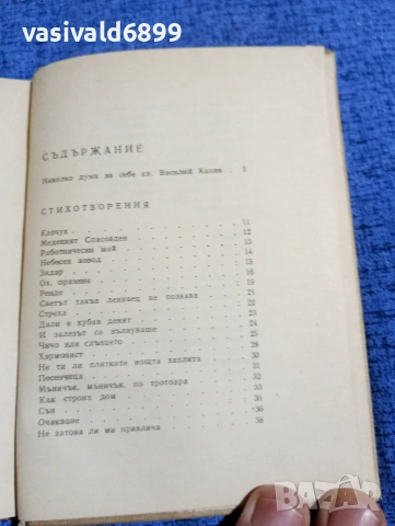 Василий Казин - избрано , снимка 5 - Художествена литература - 53585471
