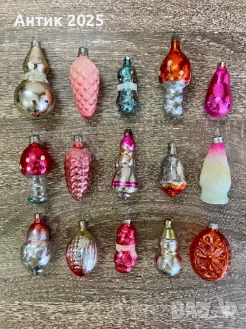 Винтидж съветски коледни играчки за елха, снимка 2 - Антикварни и старинни предмети - 52613482