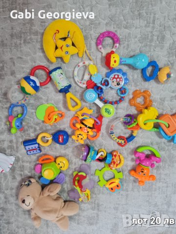 Лот бебешки дрънкалки,гушкалки,чесалки , снимка 6 - Дрънкалки и чесалки - 38845718