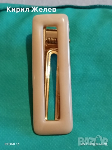 ШНОЛА с КРЕМАВ ЦВЯТ МНОГО КРАСИВ МОДЕН АКСЕСОАР 52202, снимка 2 - Аксесоари за коса - 52481451