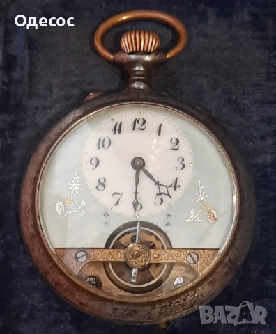 Швейцарски  джобен часовник Hebdomas, снимка 4 - Антикварни и старинни предмети - 51143689